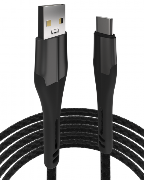 USB Type A to Type C Cable (Gun Metal)