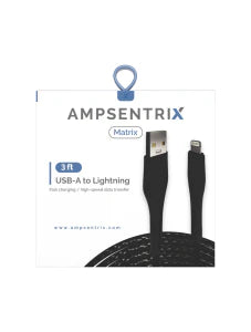 Non-MFI Lightning to USB Type A Cable (Matrix) (Black)