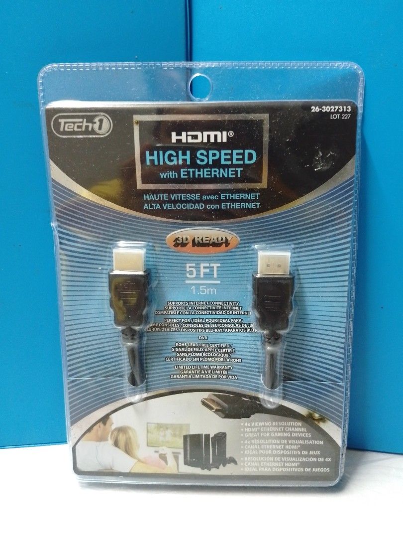 Tech1 5ft HDMI cable