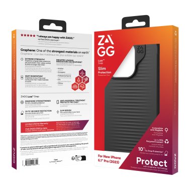 iPhone 15 Pro ZAGG (GEAR4) Luxe Snap Case - Black