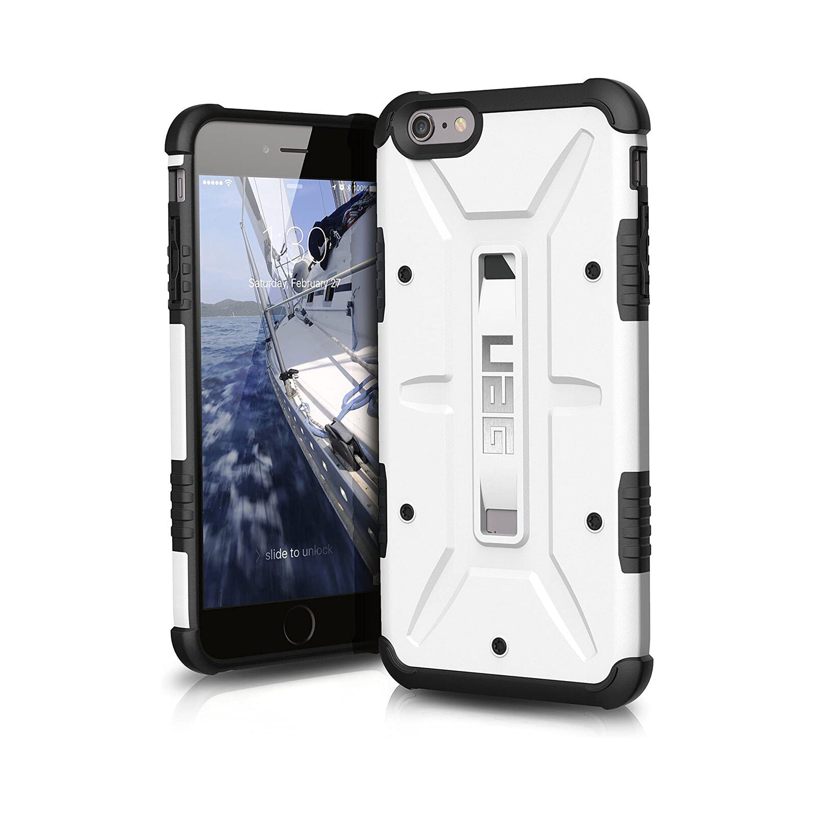 iPhone 6s Plus/6 Plus UAG Feather-Light Composite Case - White/Black